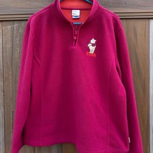 Pink Quarter zip Fleece winnie the pooh